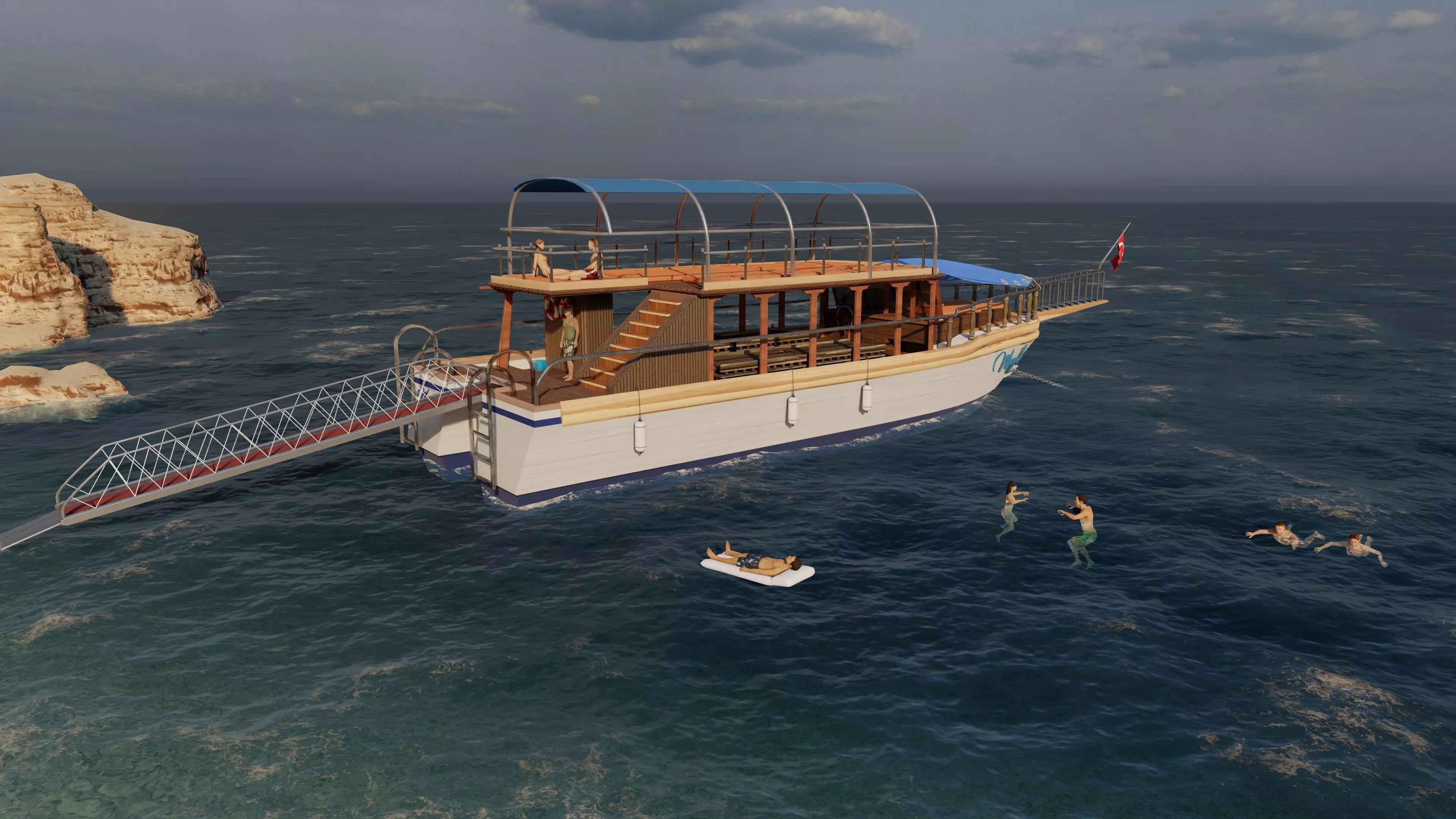 Magellan Trip Boat 3D model_0