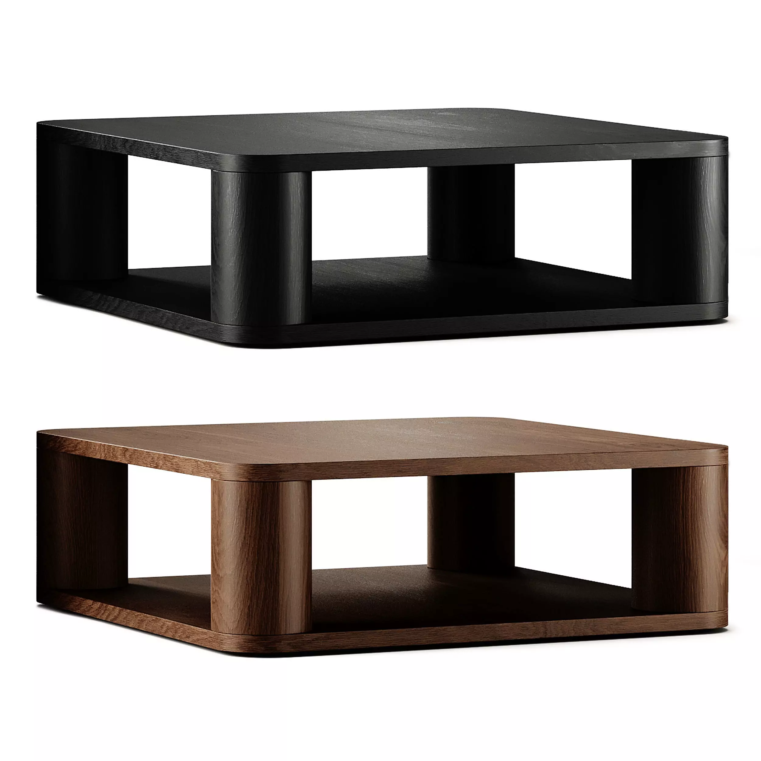 Crate and Barrel Oakhurst Coffee Tables 3D model_4