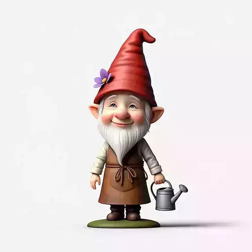 2300  Fairy Tale Gnome   Color  Full Body Figurine