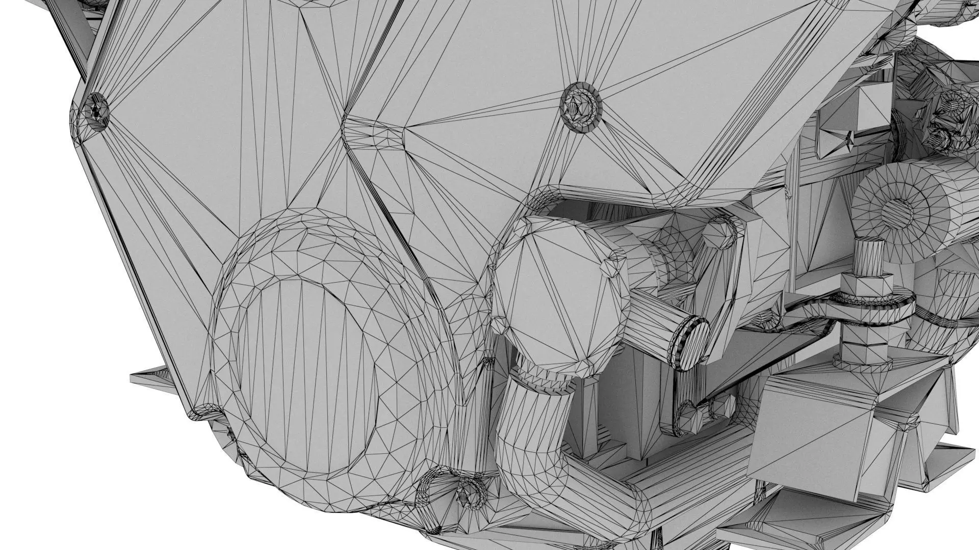 Marine Diesel Engine PBR Textured Yanmar Bobtail 4JH4557 3D model_20