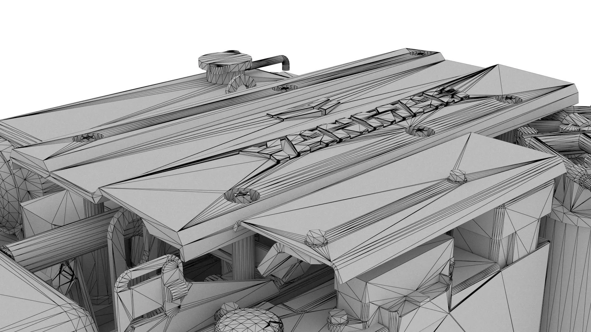 Marine Diesel Engine PBR Textured Yanmar Bobtail 4JH4557 3D model_22