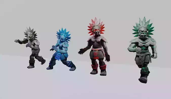 Aztec Stone Guardian