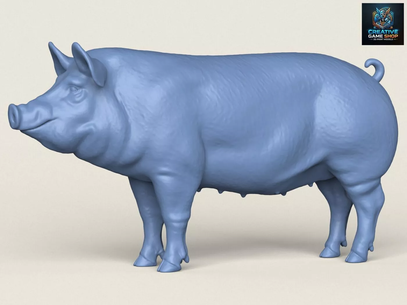 Pig Animal 3D print model