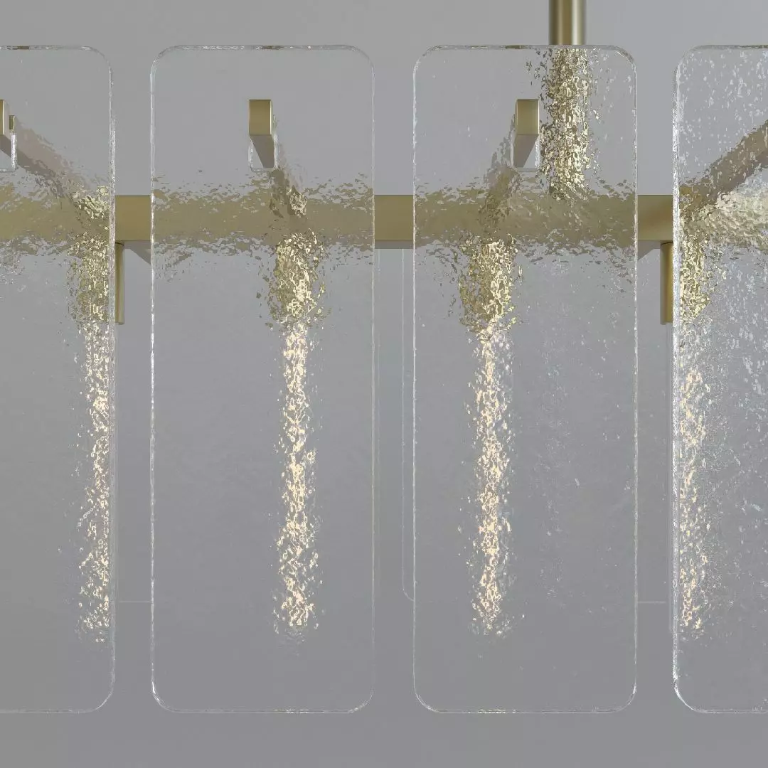 RH CALAMETTE GLASS ROUND CHANDELIER 60 3D model_2