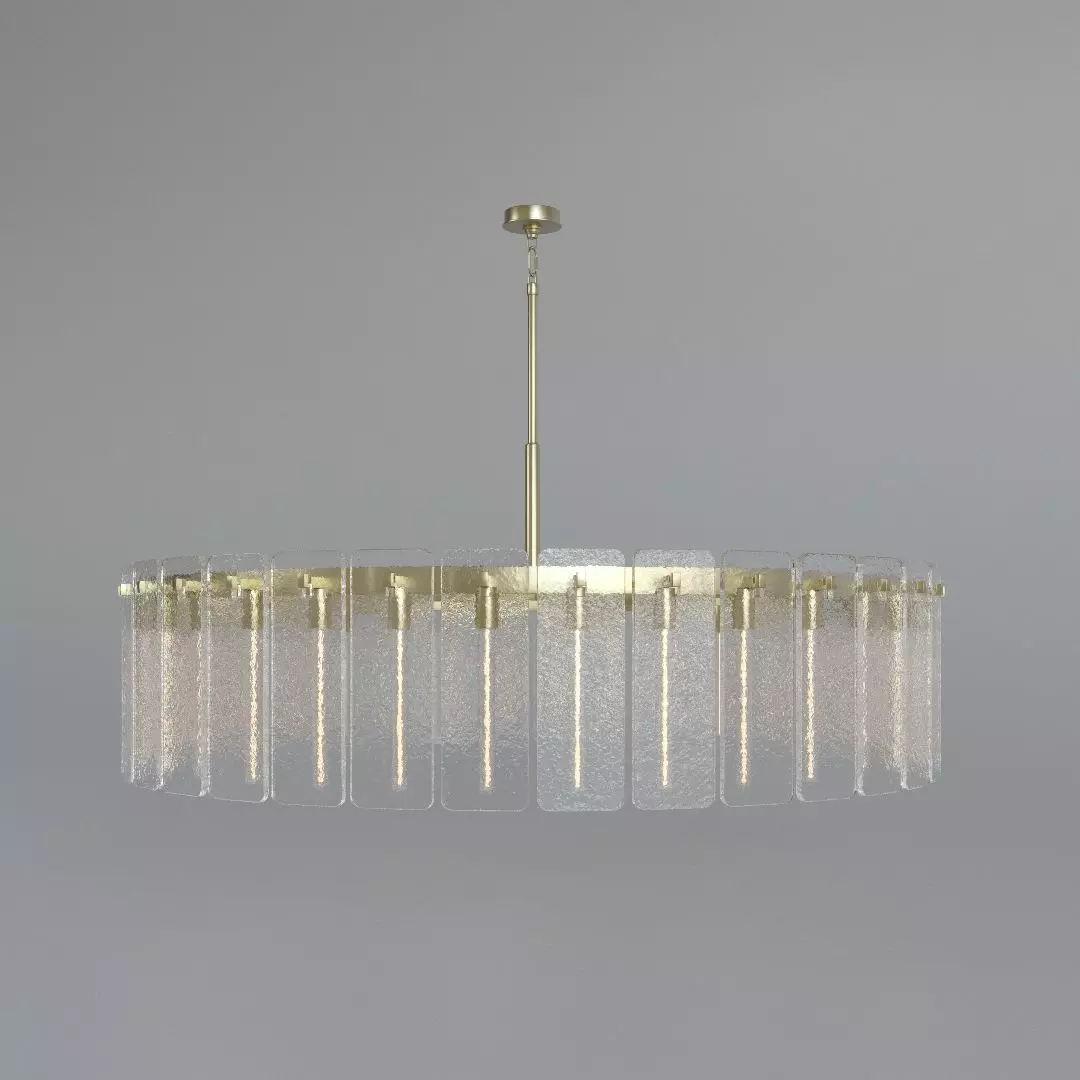 RH CALAMETTE GLASS ROUND CHANDELIER 60 3D model_0