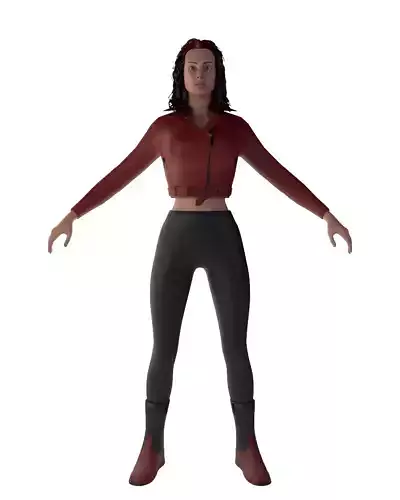Urban Fighter - Stylized Female Character 3D model Urban Fighter - Stylized Female Character 3D model