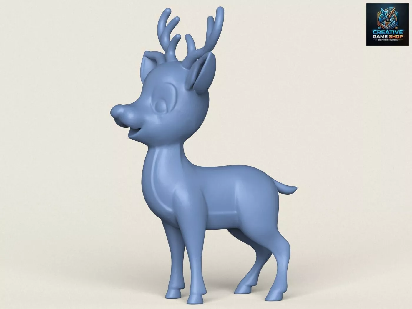 Cartoon Deer 3D print model