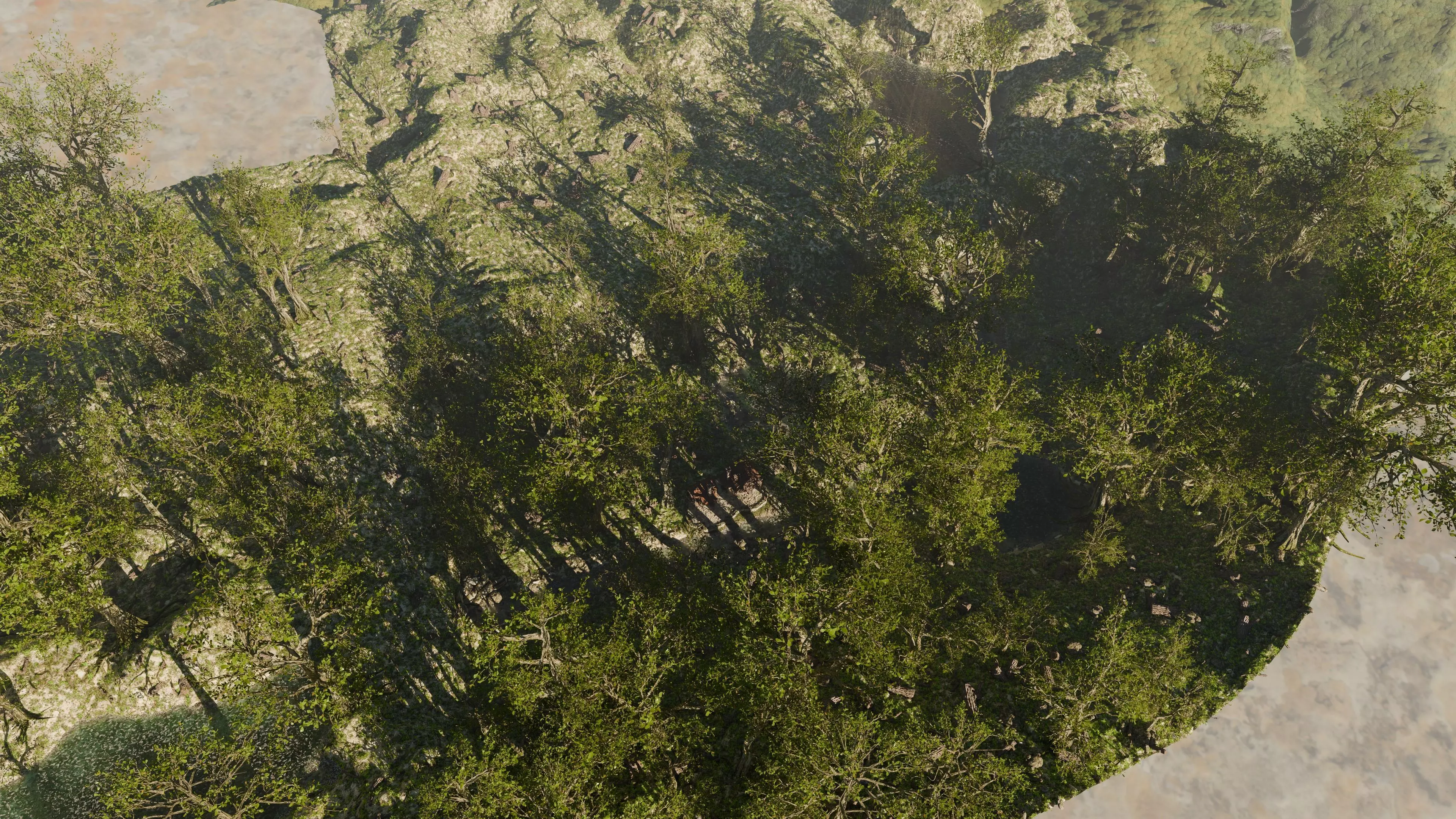 Cabin River Landscape Scene 3D model_10