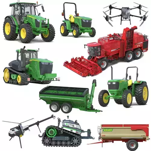 Farm Vehicles 3D Model Collection v2 