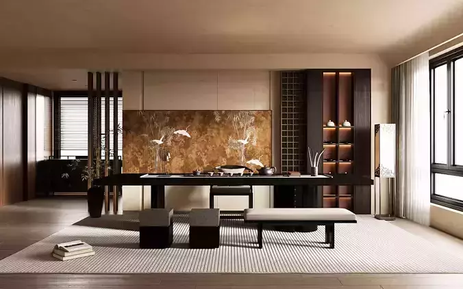 Chinese Song - style tea room