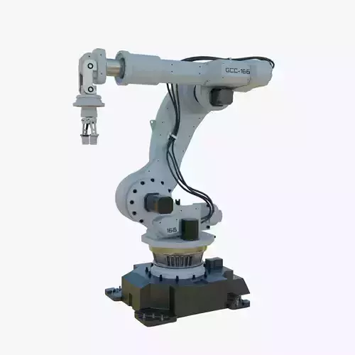 Industrial Robot Arm White Clean