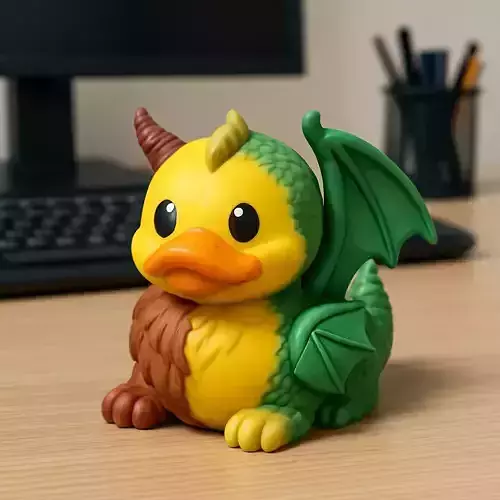 Rubber Duck - Chimera statue - 3D print
