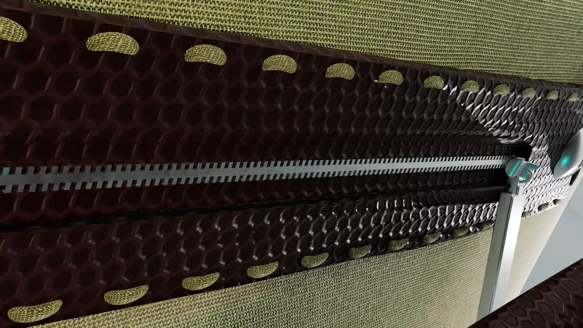 3D travel shoulder HandBag Low-poly 3D model_3