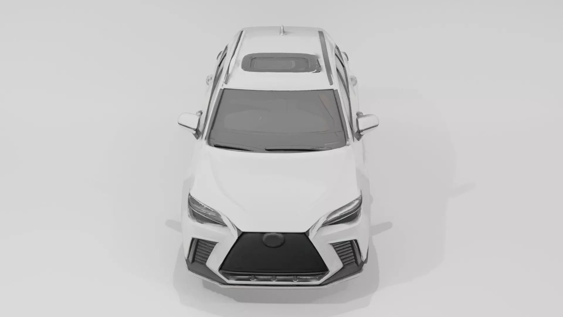 Modern Car 3D Model Low Poly PBR Textured Low-poly 3D model_3