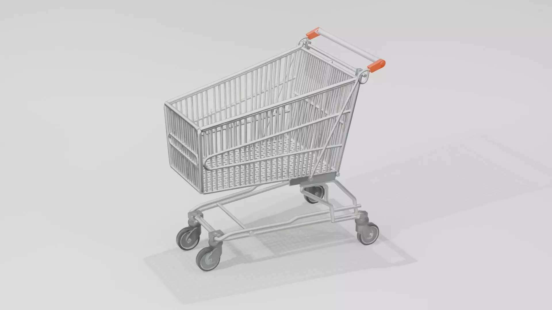 Shopping Cart 3D Model  Low Poly Game Ready Free low-poly 3D model_5