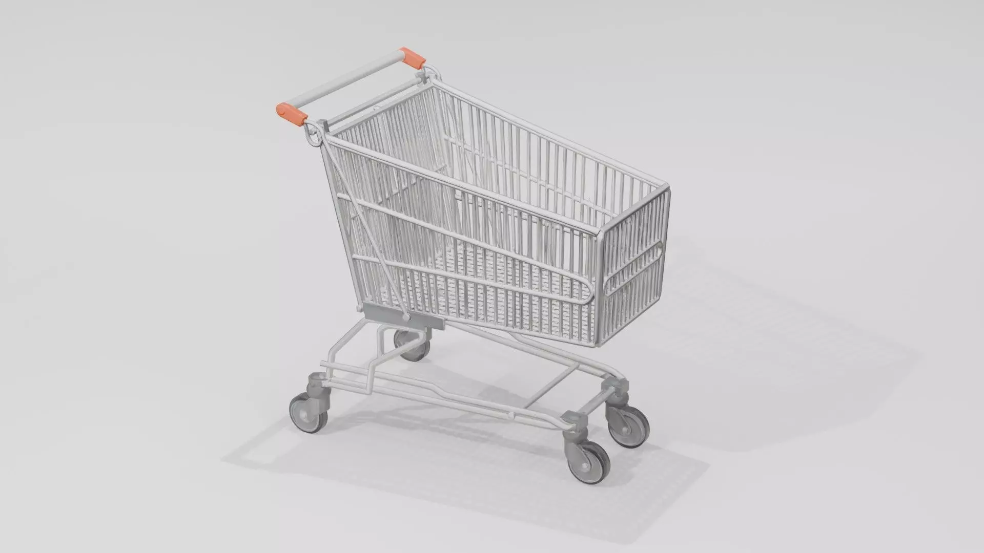 Shopping Cart 3D Model  Low Poly Game Ready Free low-poly 3D model_4