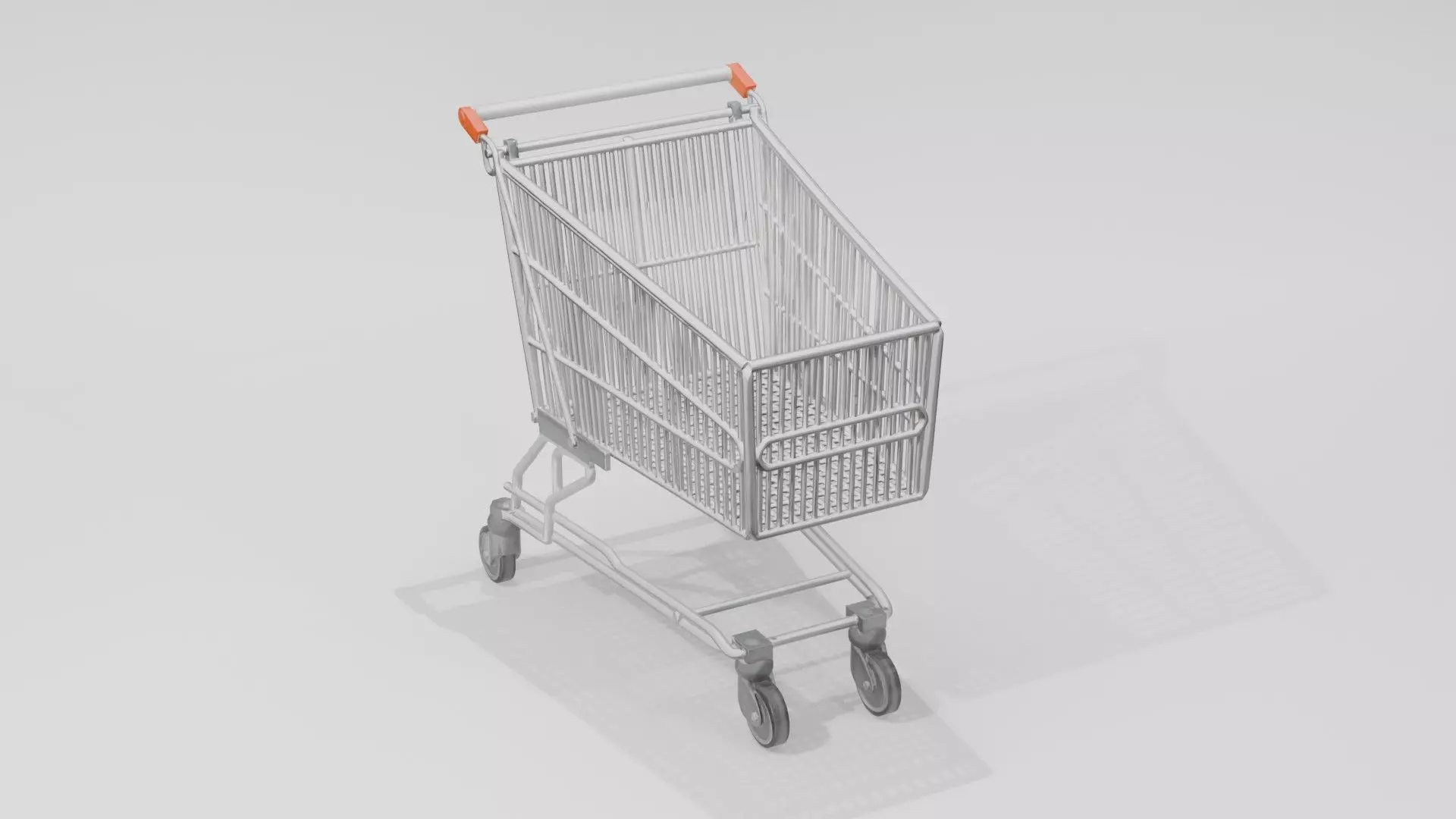 Shopping Cart 3D Model  Low Poly Game Ready Free low-poly 3D model_0