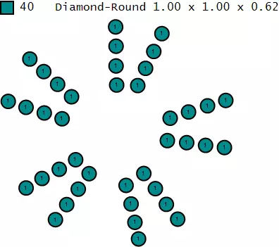 Golden Blossom Pendant with Ruby Petals 3D print model_4