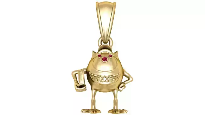 Golden Monster Pendant 