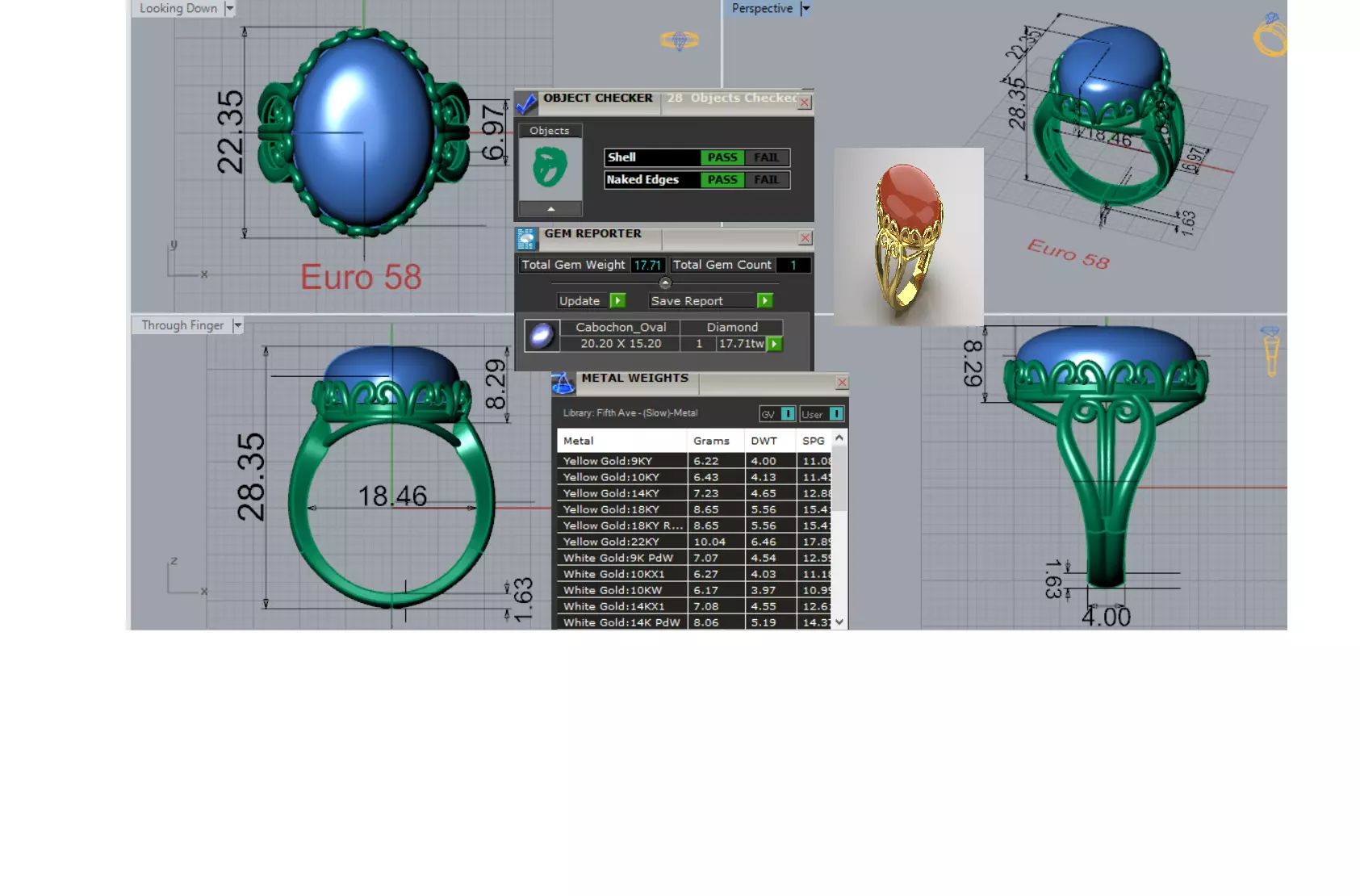 Gold Ring a Symbol of Ancient Power and Glory gr0149 3D print model