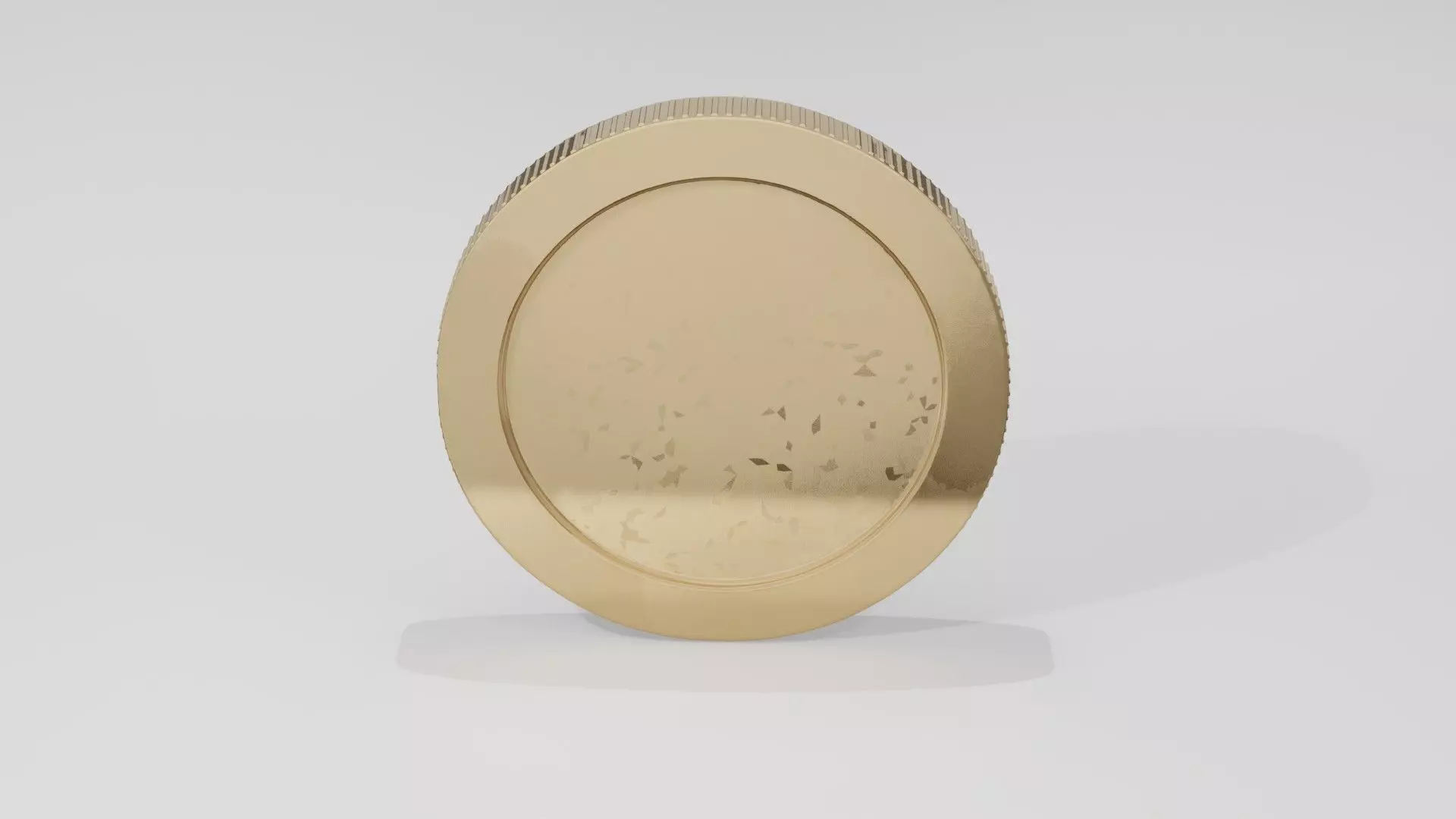 Gold Coin 3D Model  Low Poly Currency Asset Free low-poly 3D model_3