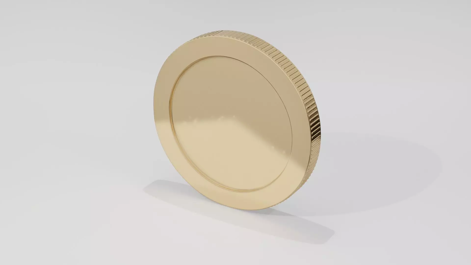 Gold Coin 3D Model  Low Poly Currency Asset Free low-poly 3D model_2