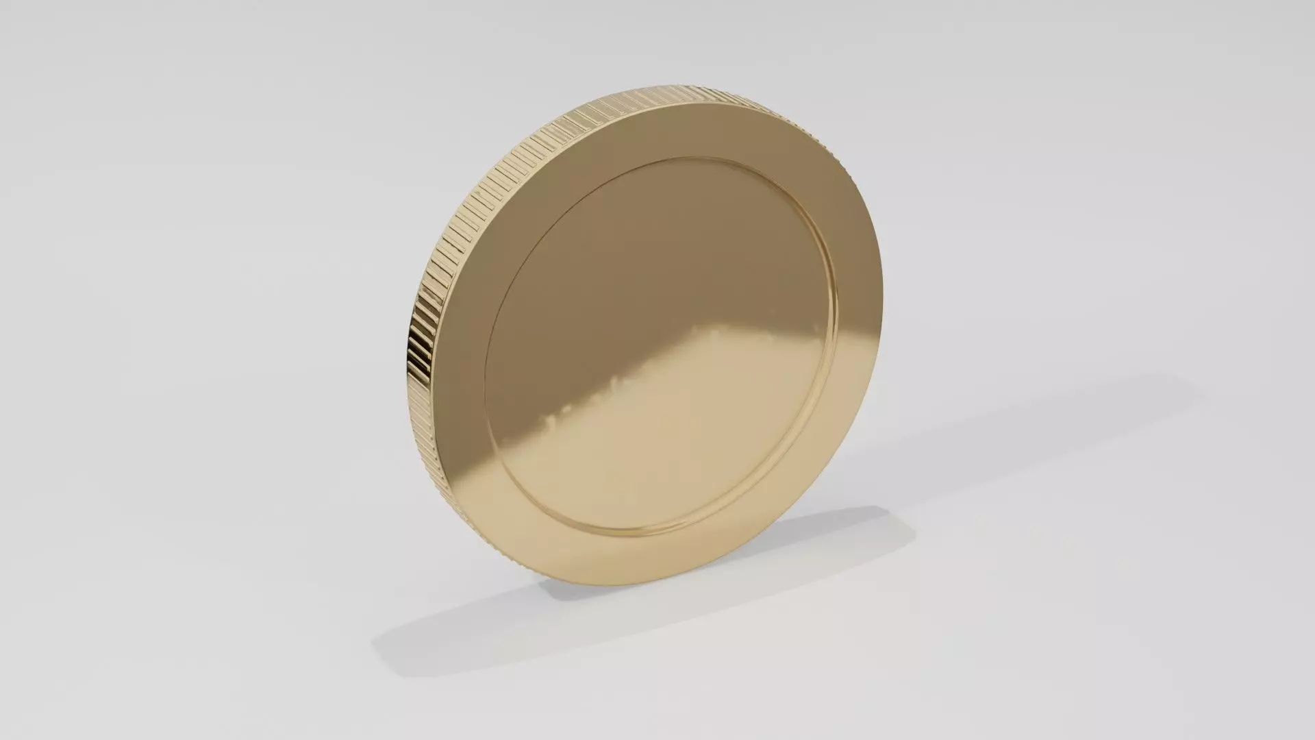 Gold Coin 3D Model  Low Poly Currency Asset Free low-poly 3D model_0