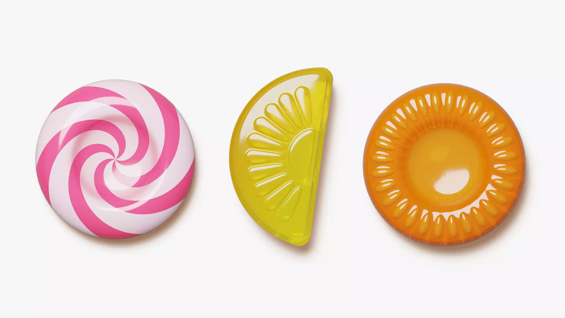 Caramel Candy Set 3D model_2