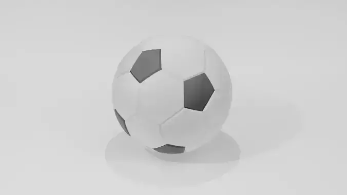 Soccer Ball 3D Model  Low Poly Sports Prop