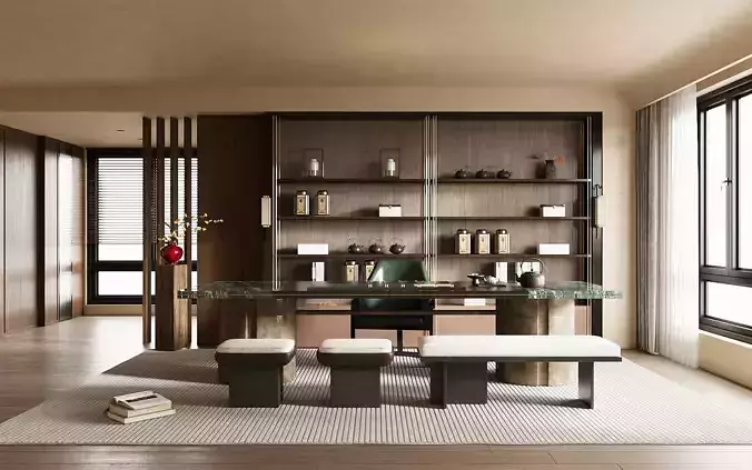 Chinese Song - style tea room