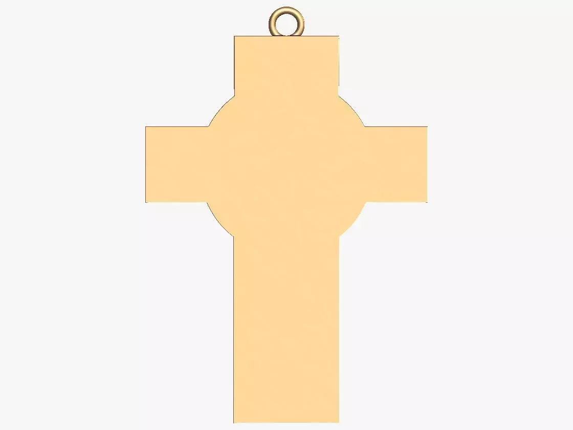 Jesus pendent 3D model_3