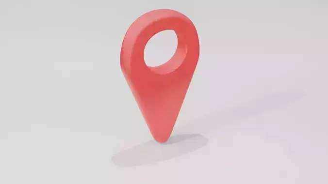 Location Pin 3D Model  Low Poly Map Marker