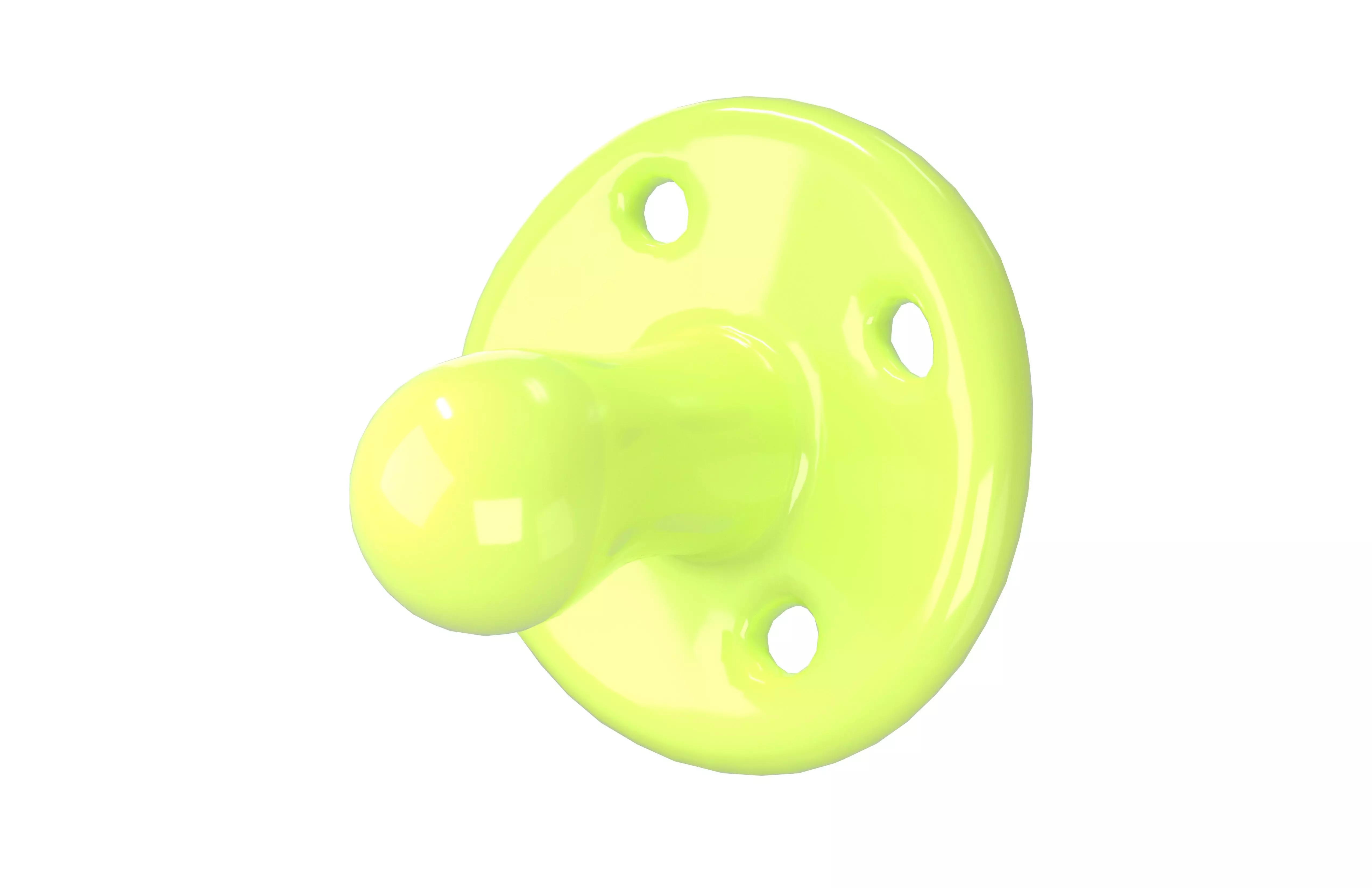 Mini Pacifiers v1 004 Low-poly 3D model_3