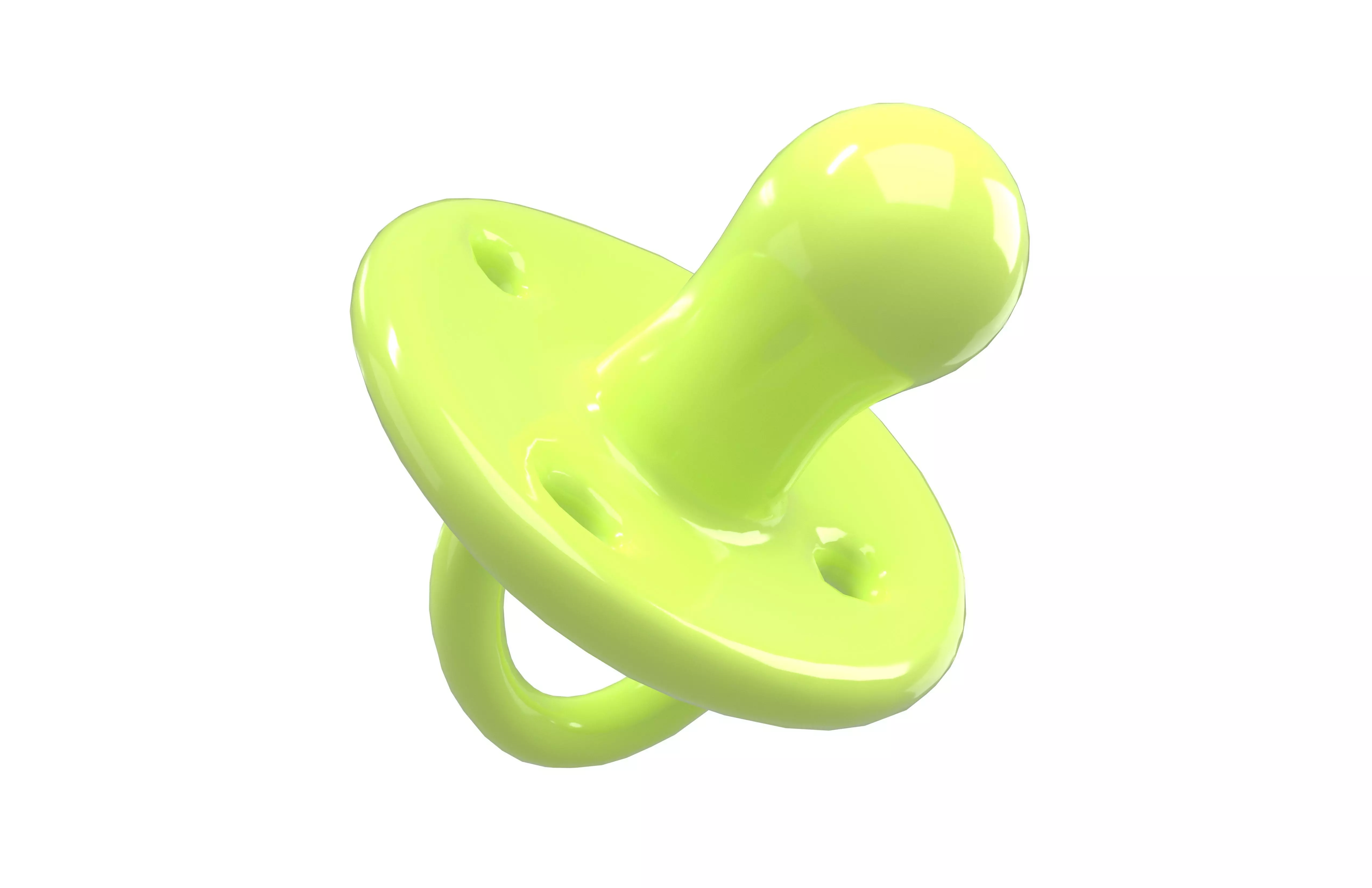 Mini Pacifiers v1 004 Low-poly 3D model_1
