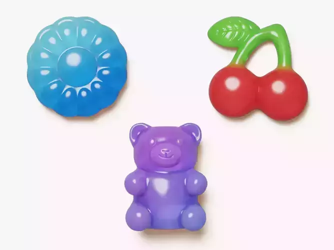 Jelly Candy Set 3D model