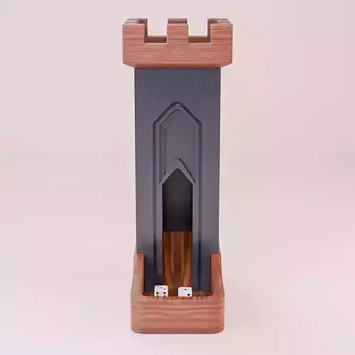 Medieval-Inspired Modern Dice Tower