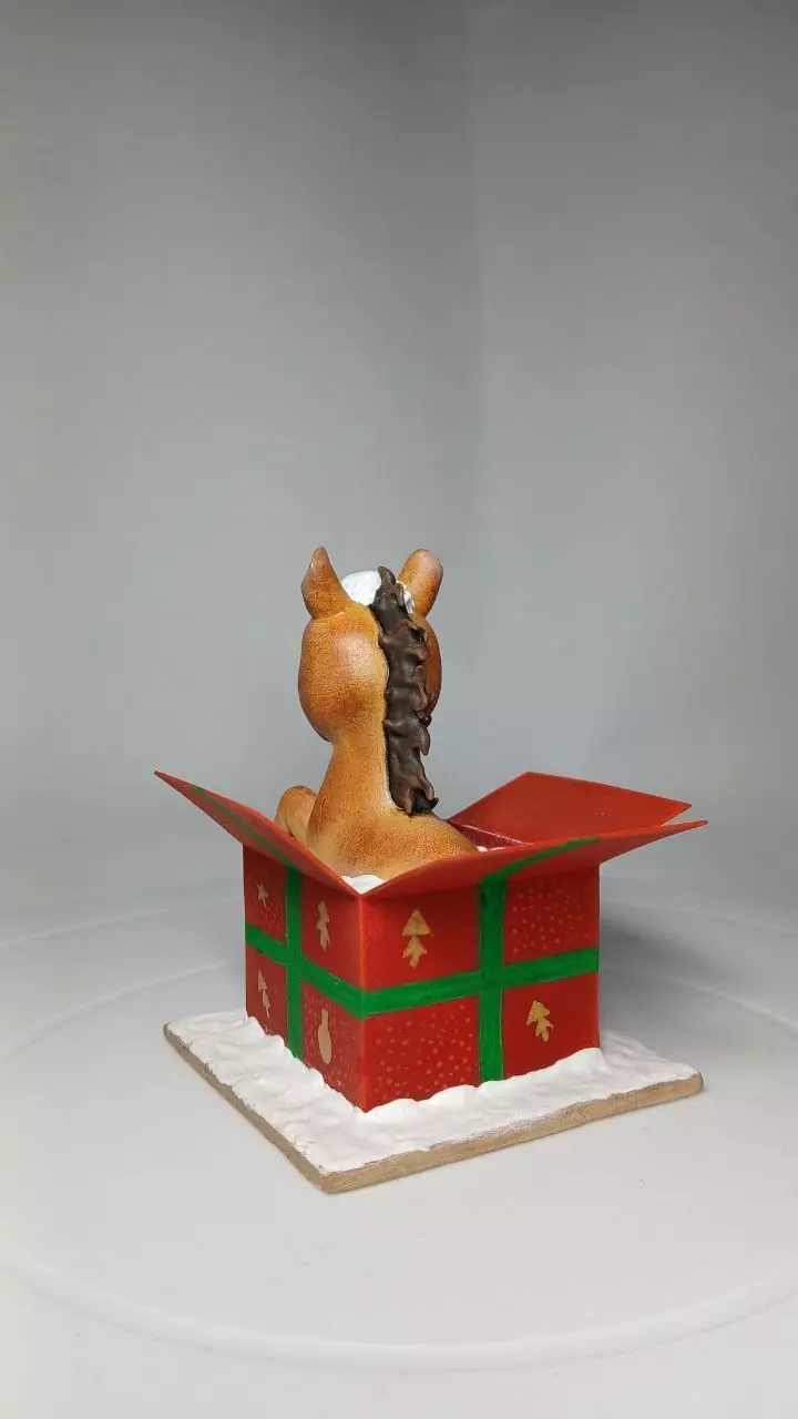 Baby Horse in the box 3D Printable and low-poly Low-poly 3D model_12