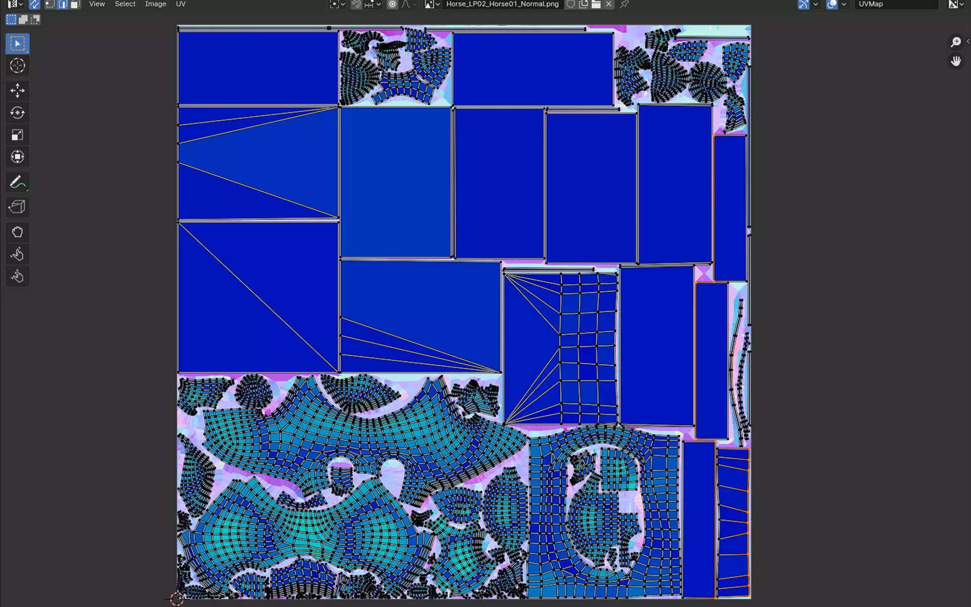 Baby Horse in the box 3D Printable and low-poly Low-poly 3D model_9