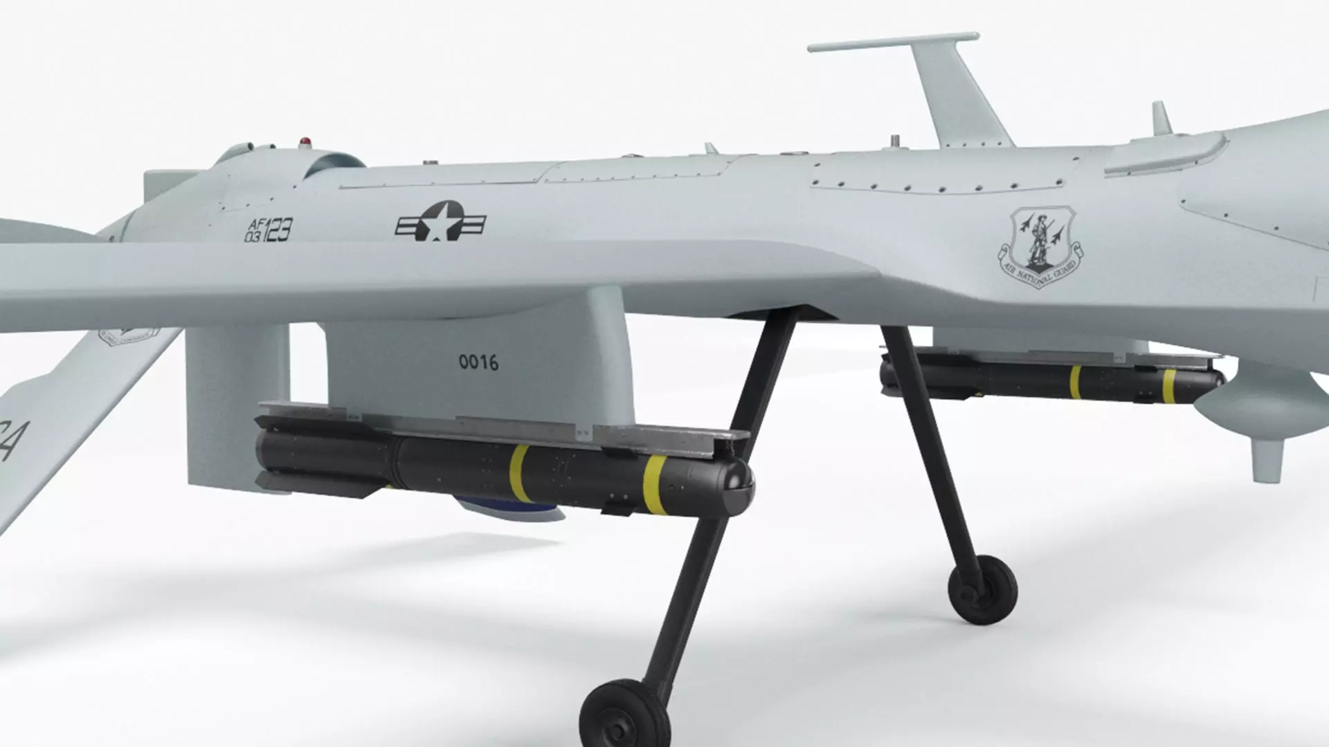 General Atomics MQ-1 Predator UAV Drone 3D model_13