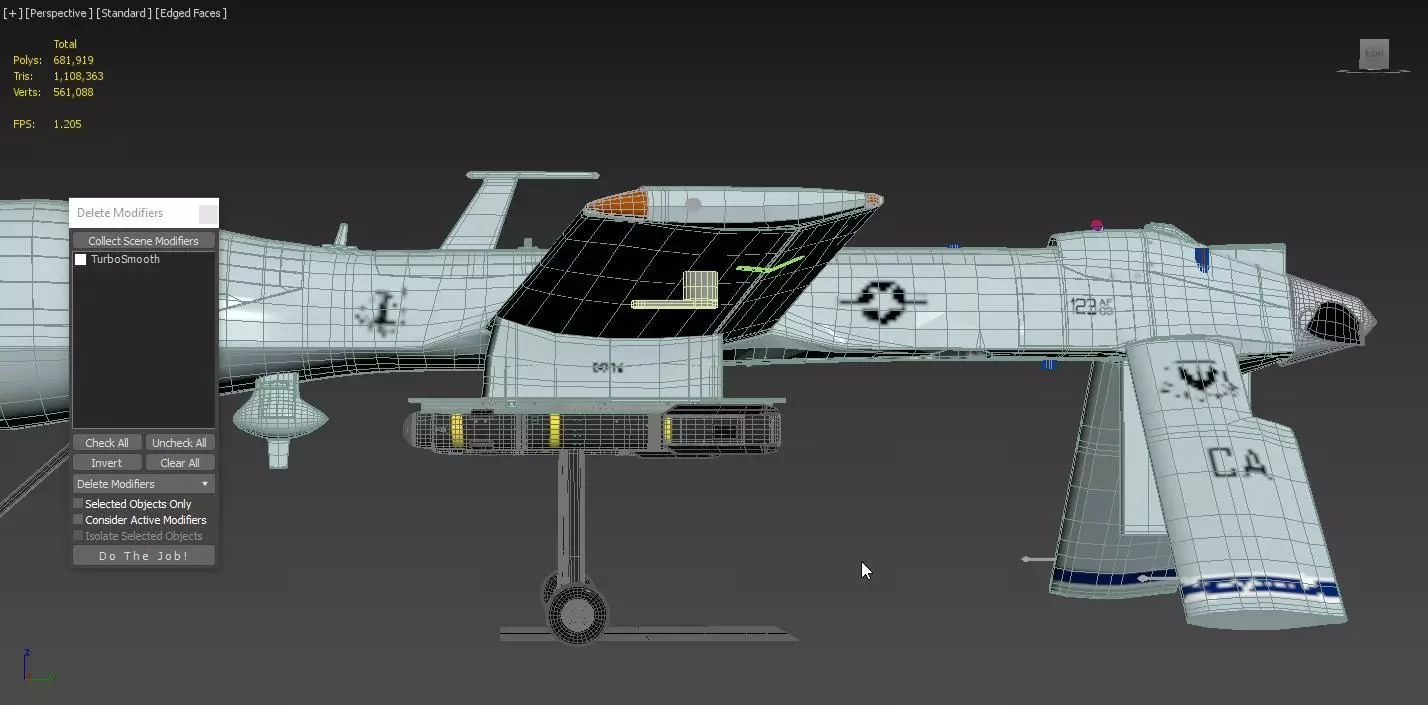 General Atomics MQ-1 Predator UAV Drone 3D model_6