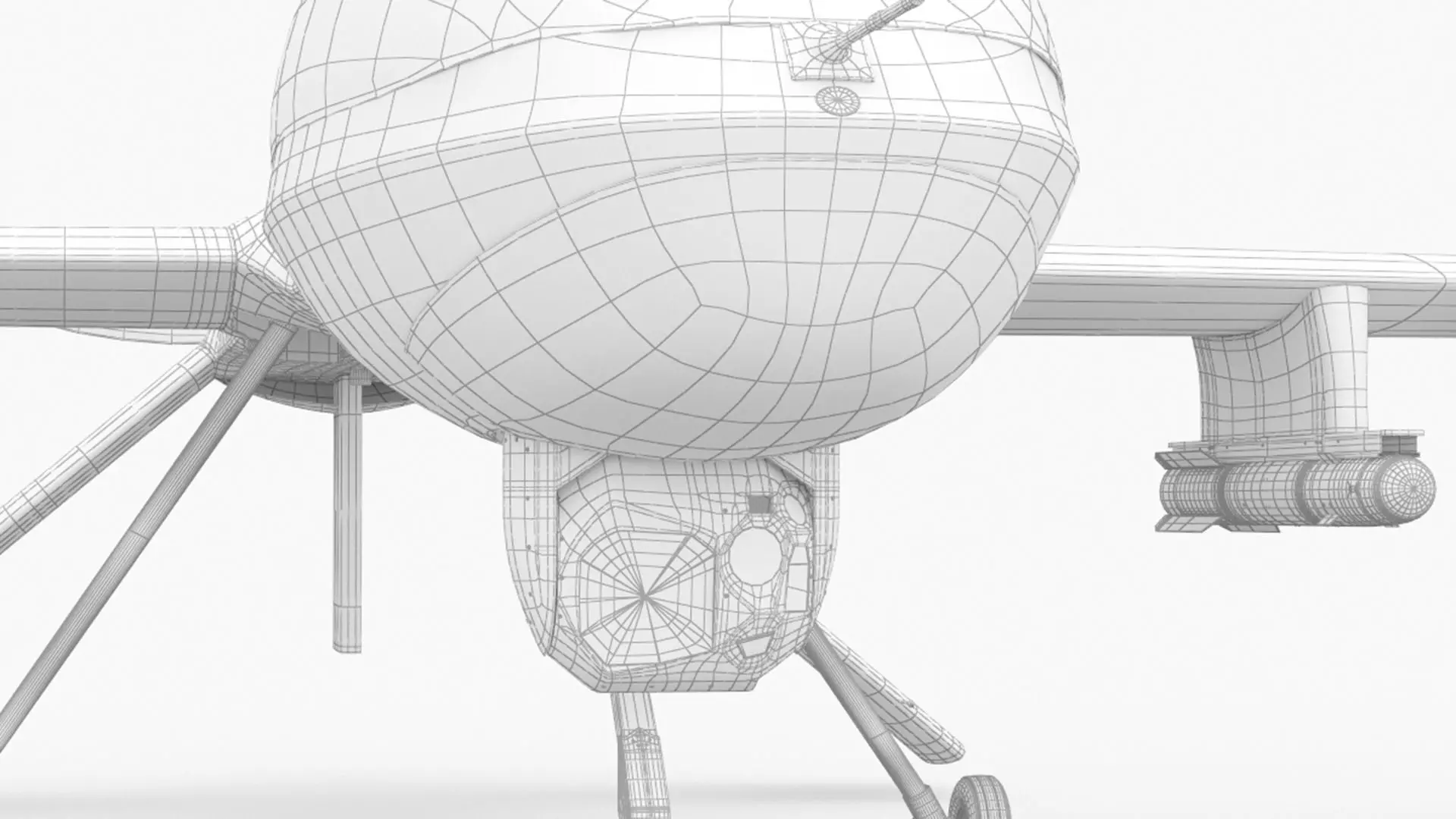 General Atomics MQ-1 Predator UAV Drone 3D model_16