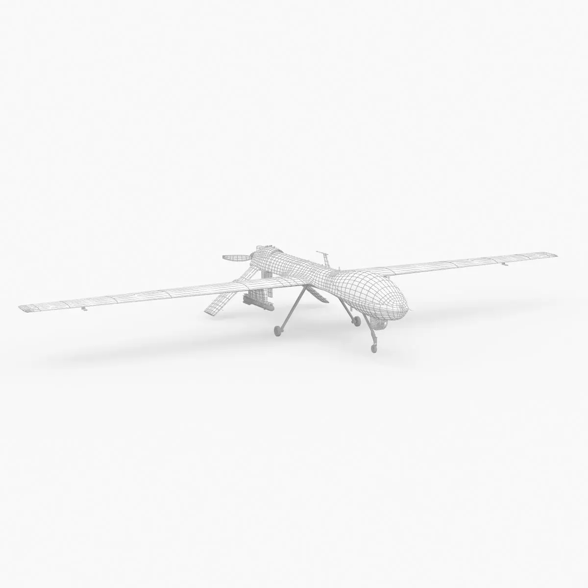 General Atomics MQ-1 Predator UAV Drone 3D model_22