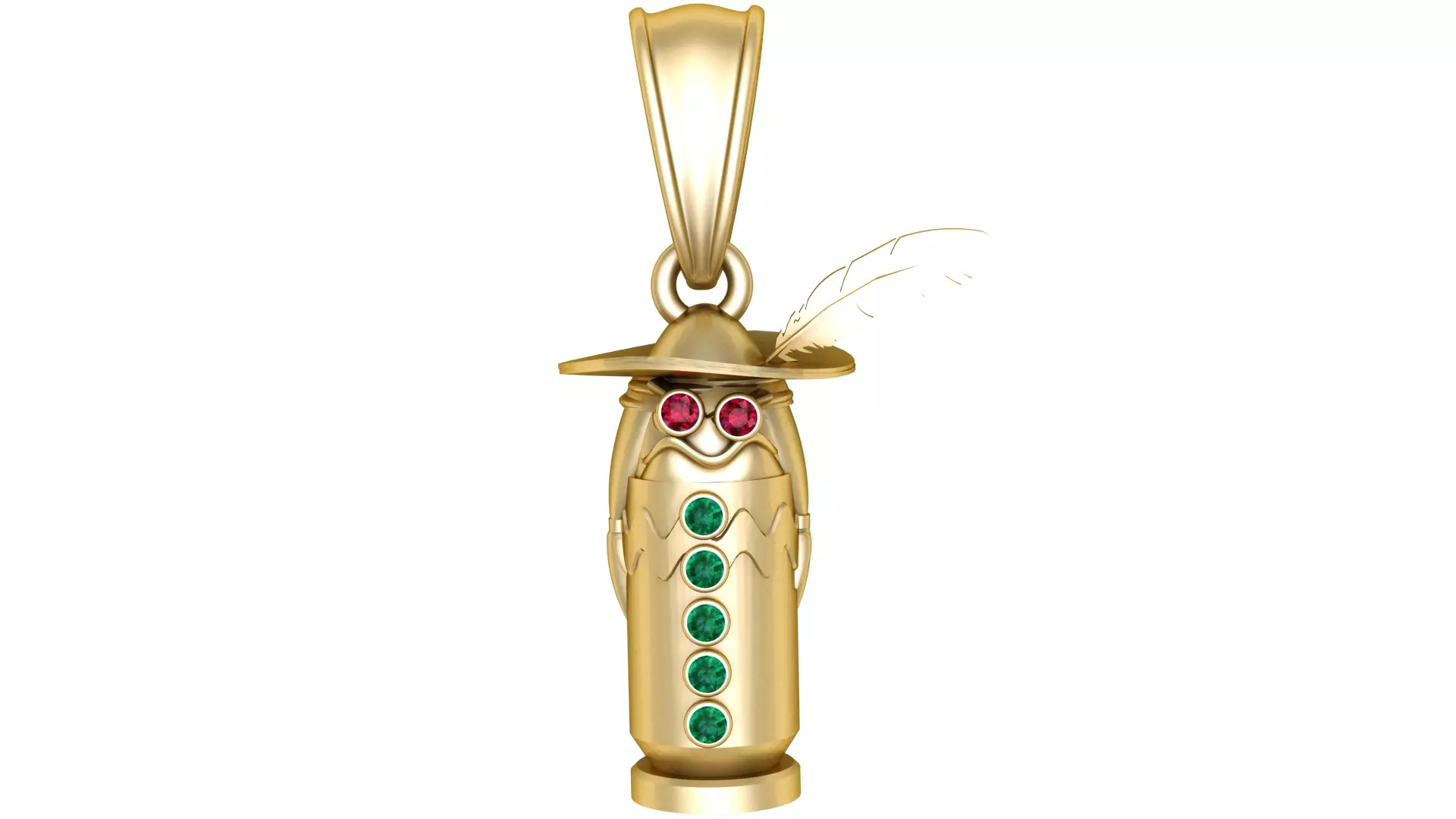 Golden Bard Pendant 3D print model