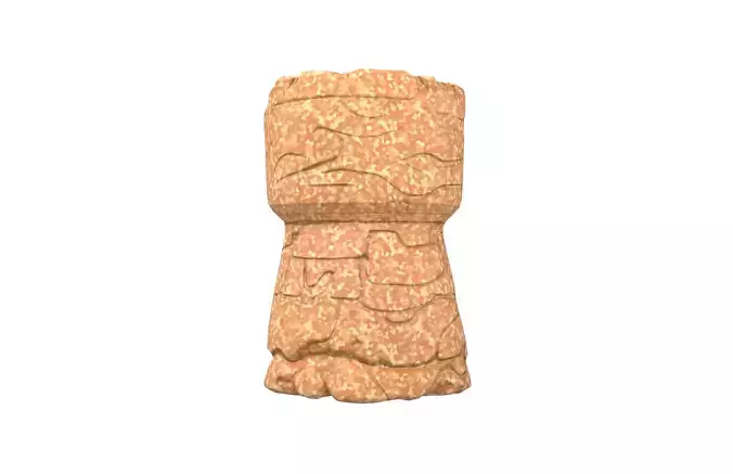 Cork v1 001 Low-poly 3D model 3