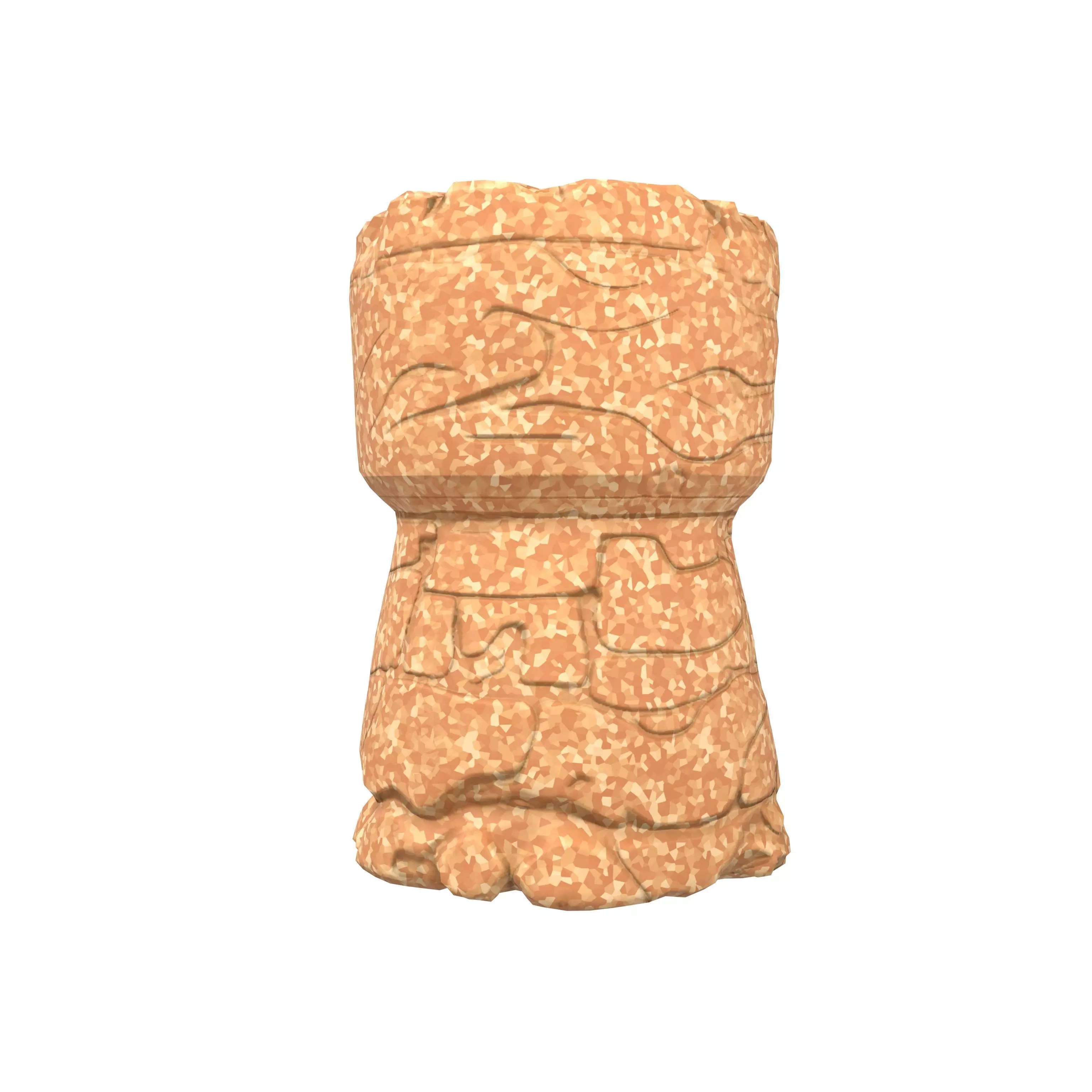 Cork v1 001 Low-poly 3D model