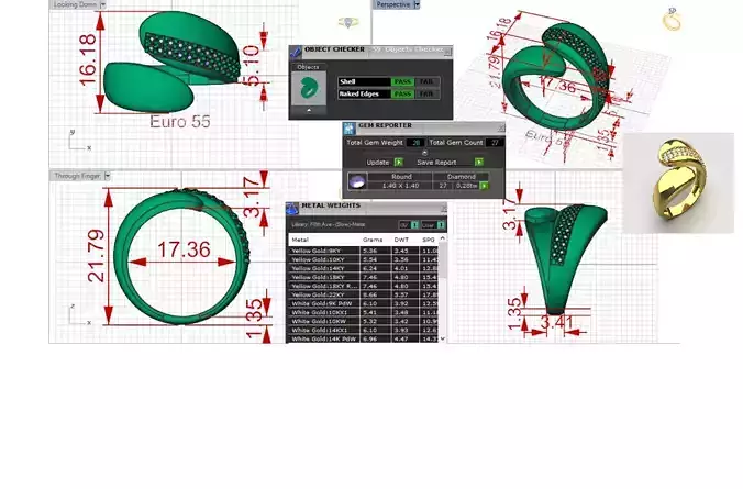 Jewelry Ring A Symbol of Shine and Modern Design jr00242