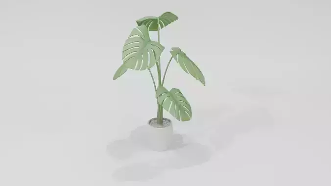 Tree Branch 3D Model  Low Poly Nature Asset Low-poly 3D model