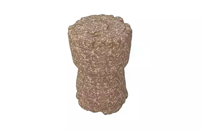 Cork v1 002 Low-poly 3D model 3