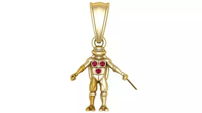 Golden Ninja Turtle PendanT