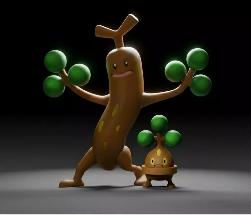 POKEMON SUDOWOODO BONSLY 3D print model_0